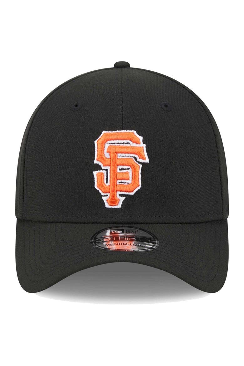 Men's New Era Black San Francisco Giants Logo 39THIRTY Flex Hat, Alternate, color, Black