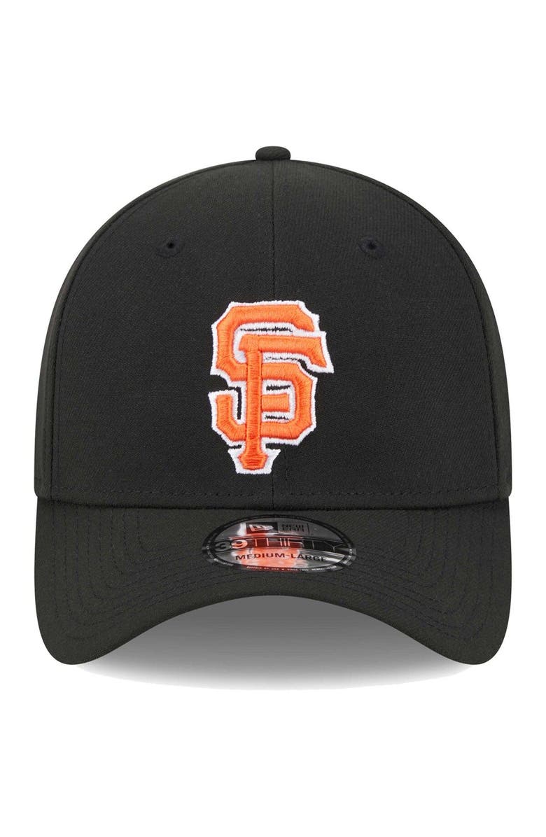 New Era Men's New Era Black San Francisco Giants Logo 39THIRTY Flex Hat, Alternate, color, Black