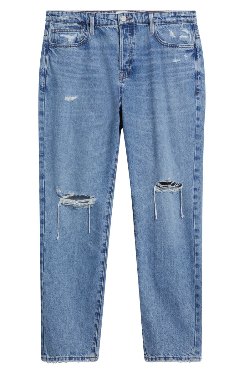 FRAME (Bio)Degradable Relaxed Straight Leg Jeans, Main, color, Gate Rips