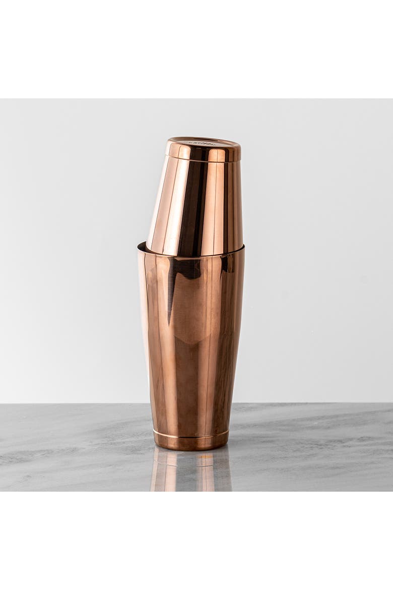 Boston Cocktail Shaker Set, Weighted, Antique Copper, Alternate, color, Antique Copper