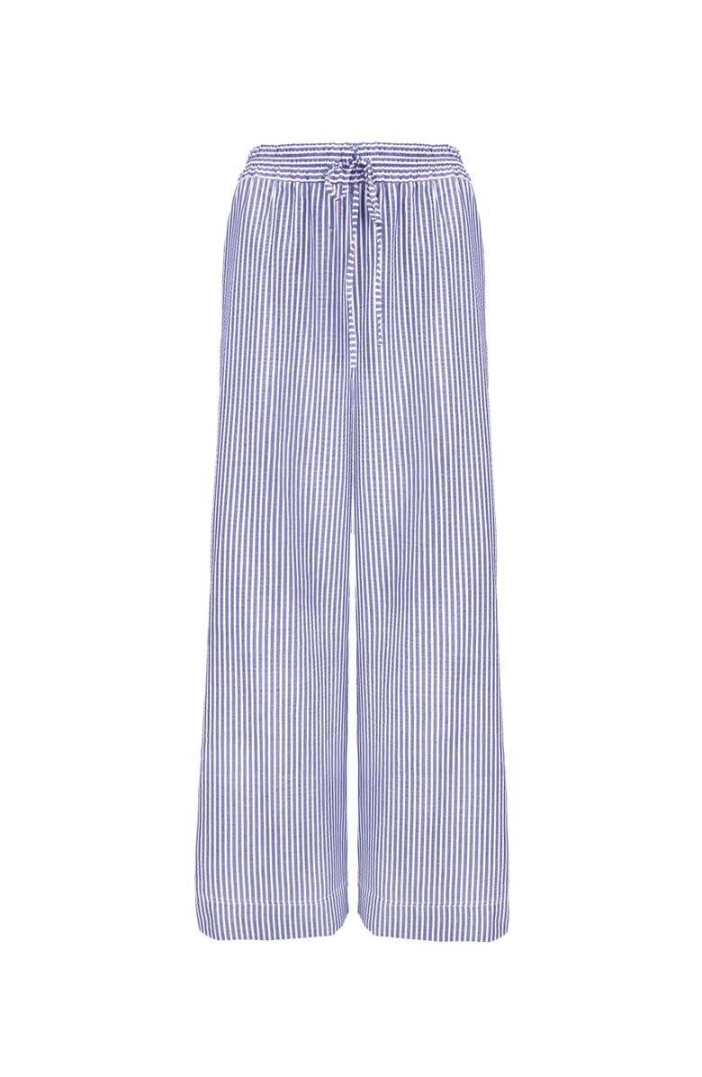 Ro&Zo Wide Leg Stripe Trousers, Alternate, color, Blue