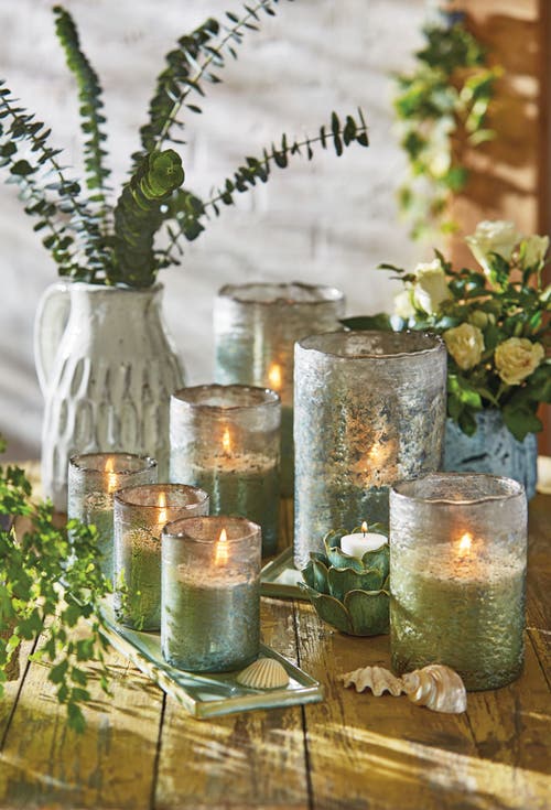 Tag Small Organic Citronella Eucalyptus Scented Glass Candle In Gray