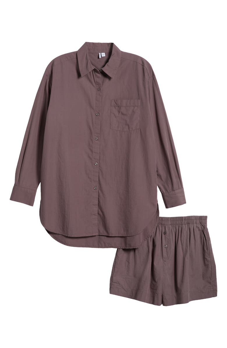 Nordstrom Oversize Shirting Short Pajamas, Main, color,