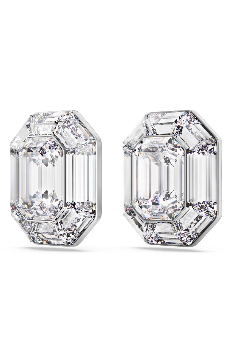 Swarovski Lucent Crystal Clip-On Earrings, Alternate, color,