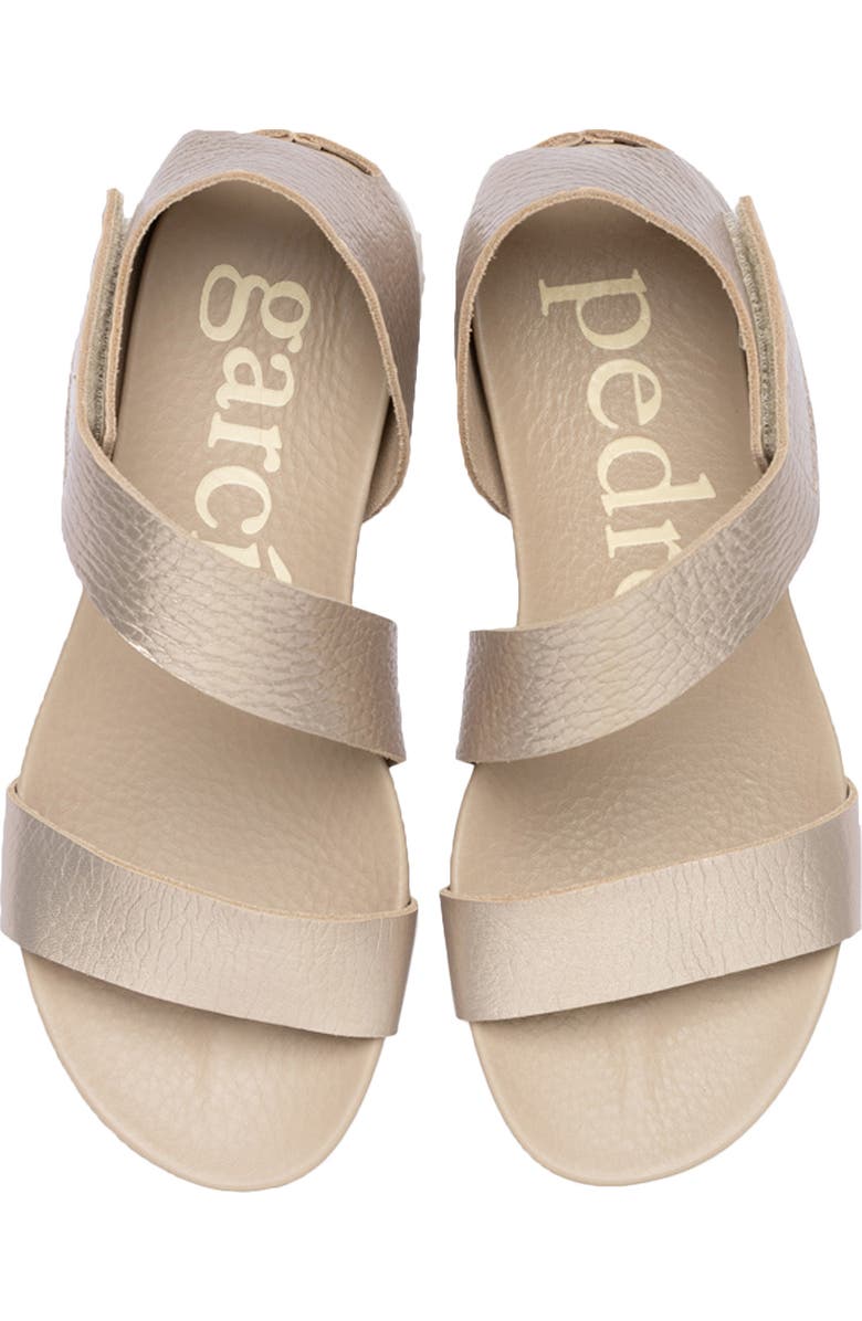 Pedro Garcia Jedda Leather Sandal, Alternate, color, Sirocco Cervo Lame