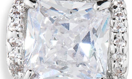 Kate Spade New York That Sparkle Princess Cut Cubic Zirconia Studs In Silver
