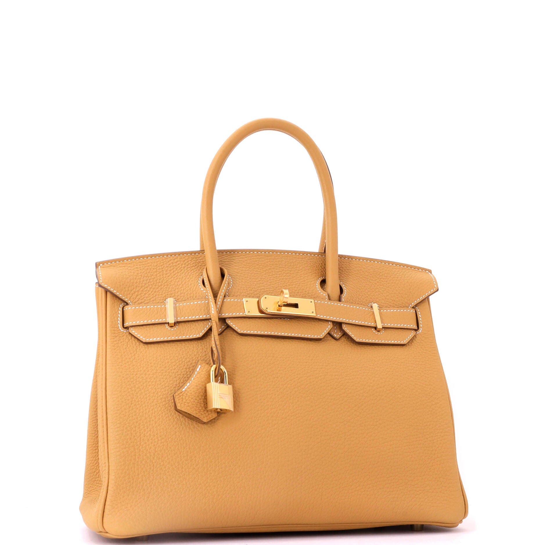 Pre-Owned Hermes Birkin Handbag Brown Togo with Gold Hardware 30, Alternate, color, Natural Sable