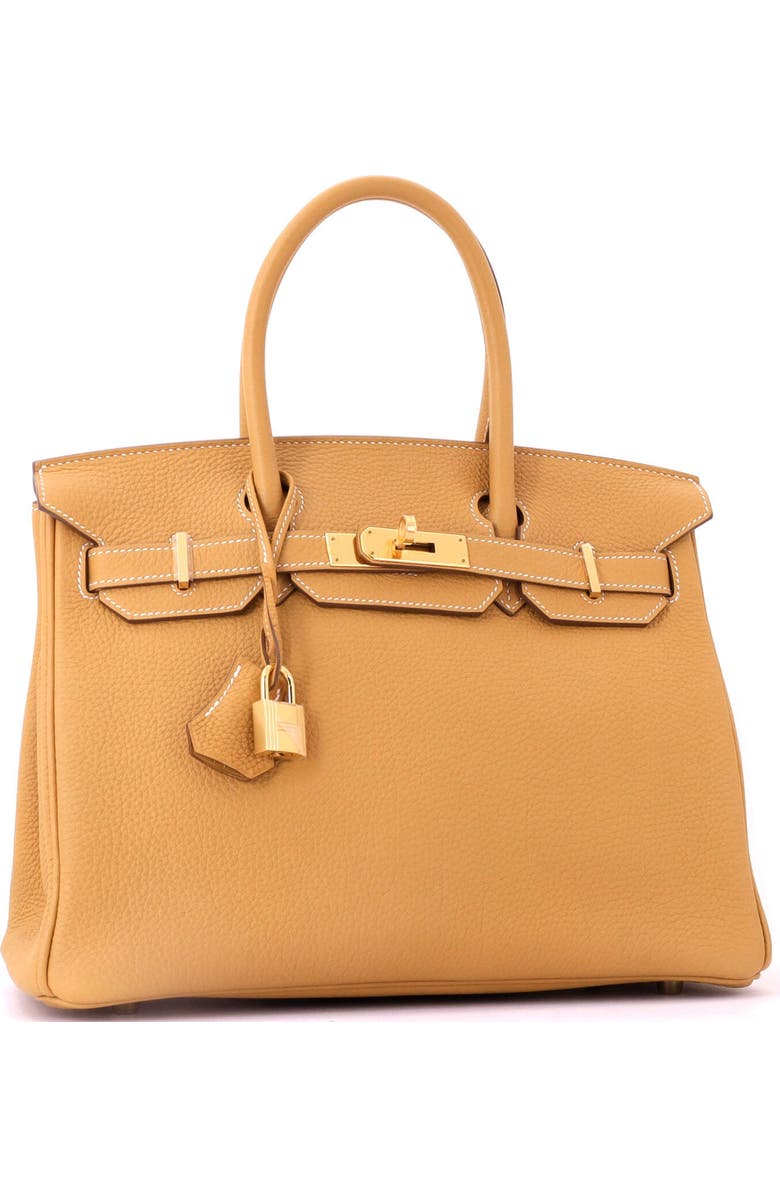 Pre-Owned Hermes Birkin Handbag Brown Togo with Gold Hardware 30, Alternate, color, Natural Sable