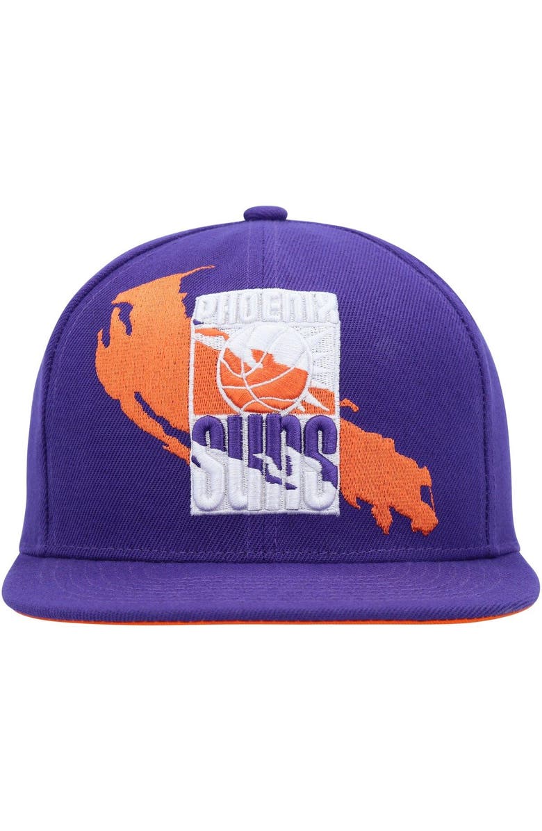 Mitchell & Ness Men's Mitchell & Ness Purple Phoenix Suns Paint By Numbers Snapback Hat, Alternate, color, 