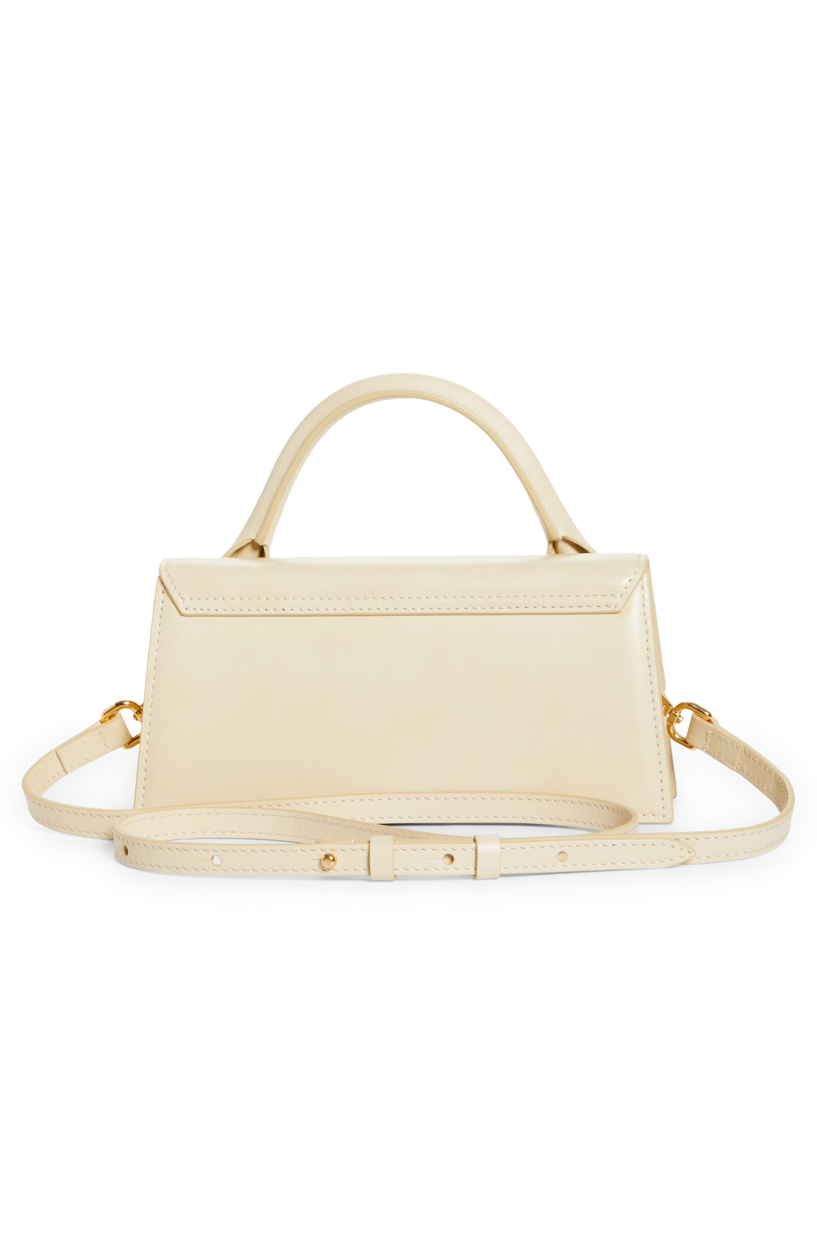 Le Chiquito Long Leather Top Handle Bag, Alternate, color, IVORY
