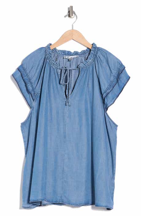 Catherine Malandrino Cap Sleeve Raglan Top