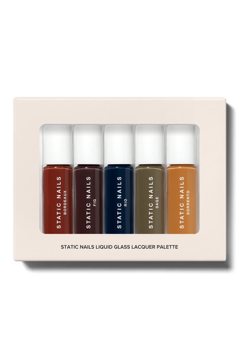 Bohemian Liquid Glass Nail Lacquer Palette (Nordstrom Exclusive) $60 Value, Main, color, BURGUNDY