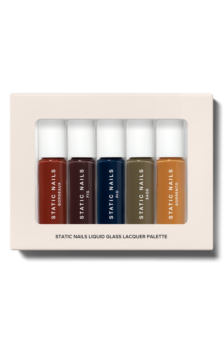 Static Nails Bohemian Liquid Glass Nail Lacquer Palette (Nordstrom Exclusive) $60 Value, Main, color, Burgundy
