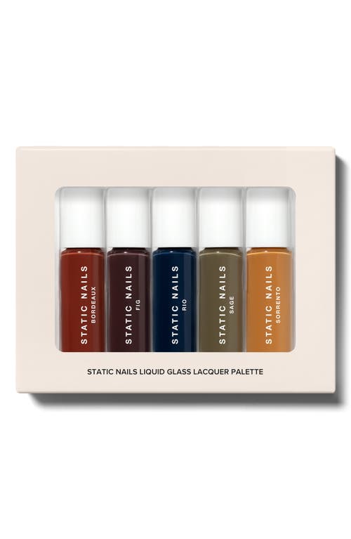 Static Nails Bohemian Liquid Glass Nail Lacquer Palette (Limited Edition) (Nordstrom Exclusive) USD $60 Value in Burgundy