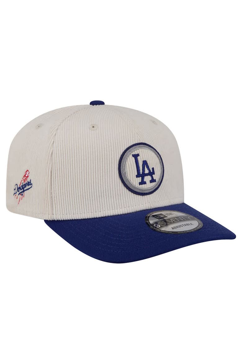 Men's New Era  Cream Los Angeles Dodgers Loyal 9SEVENTY Adjustable Hat, Main, color, Cream