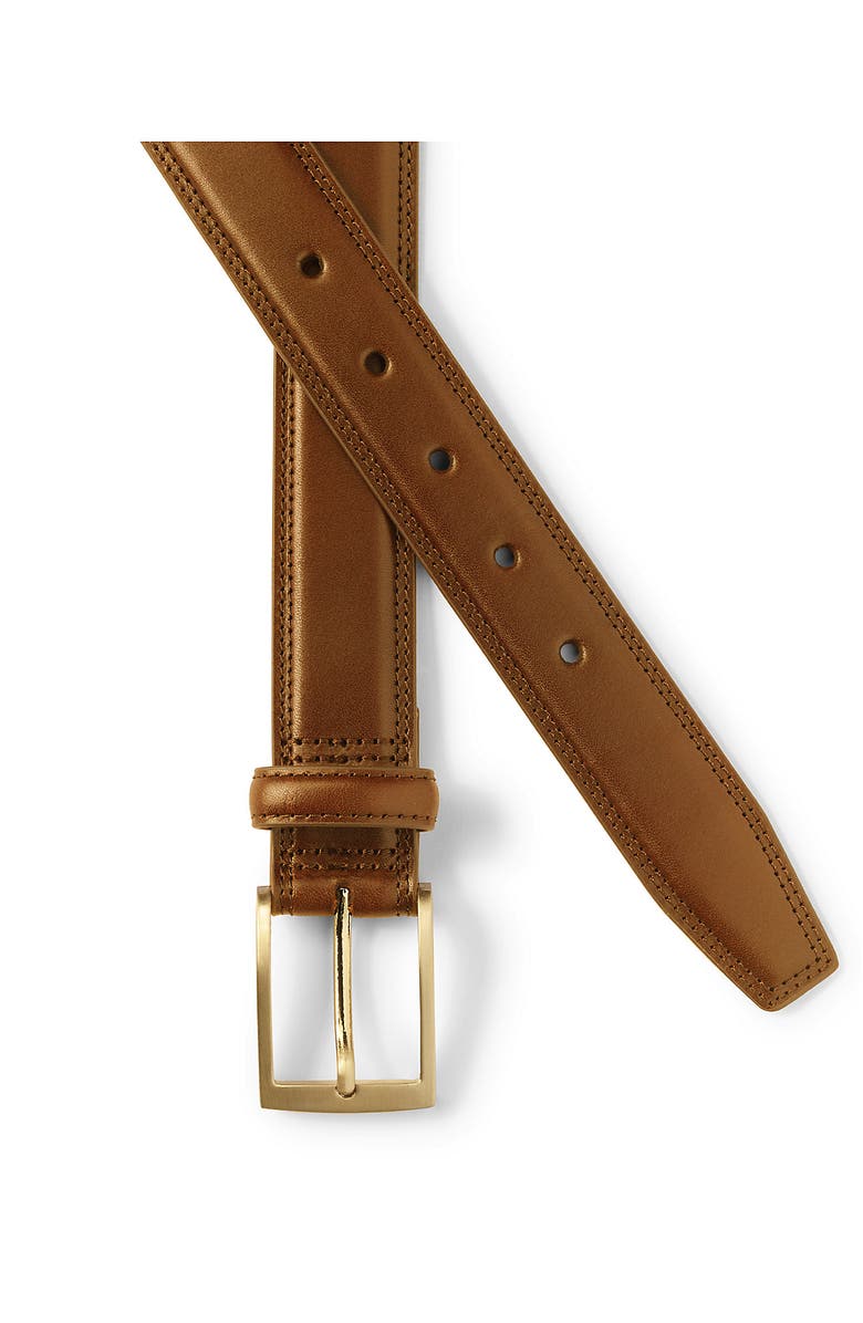 Lands' End Glove Leather Belt, Alternate, color, Chestnut