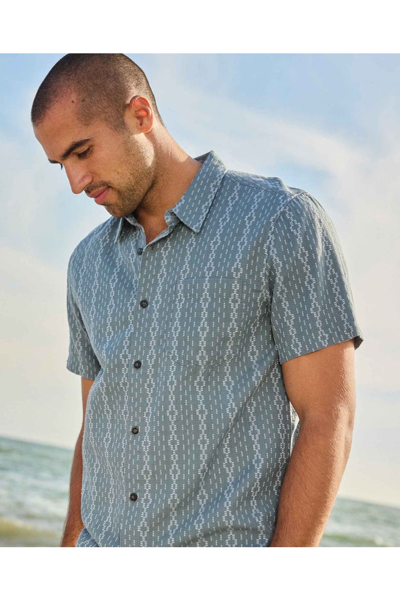 Treescape Short Sleeve Shirt, Alternate, color, Ink