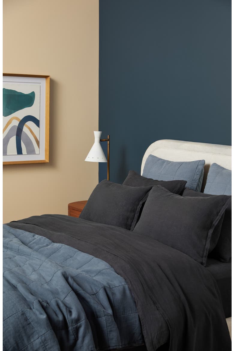 Linen Sheet Set, Alternate, color, DUSK