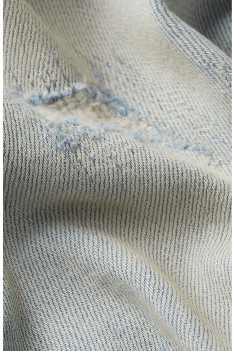 5620 3D Zip Knee Ripped Skinny Jeans, Alternate, color, VINTAGE SUMMER SKY RESTORED