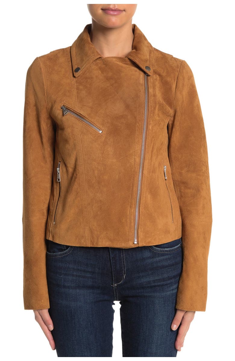 Bagatelle Suede Biker Jacket, Alternate, color, 