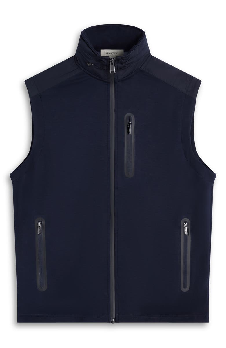Bugatchi Soft Touch Performance Knit Vest, Alternate, color, Navy