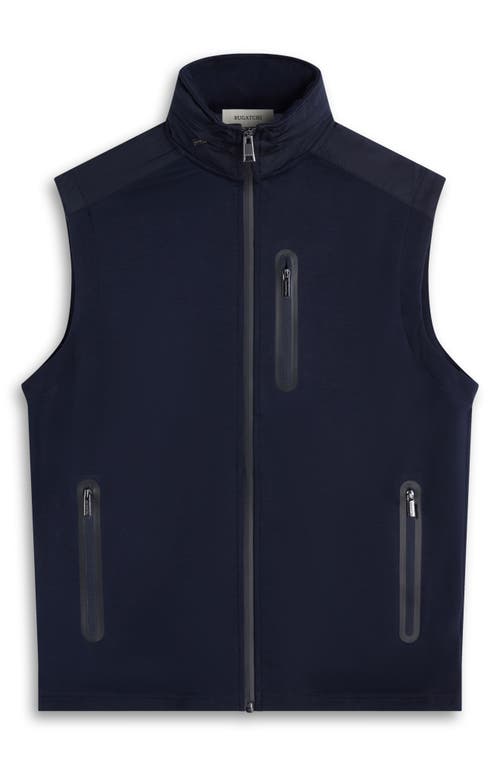 Bugatchi Soft Touch Performance Knit Vest In Blue
