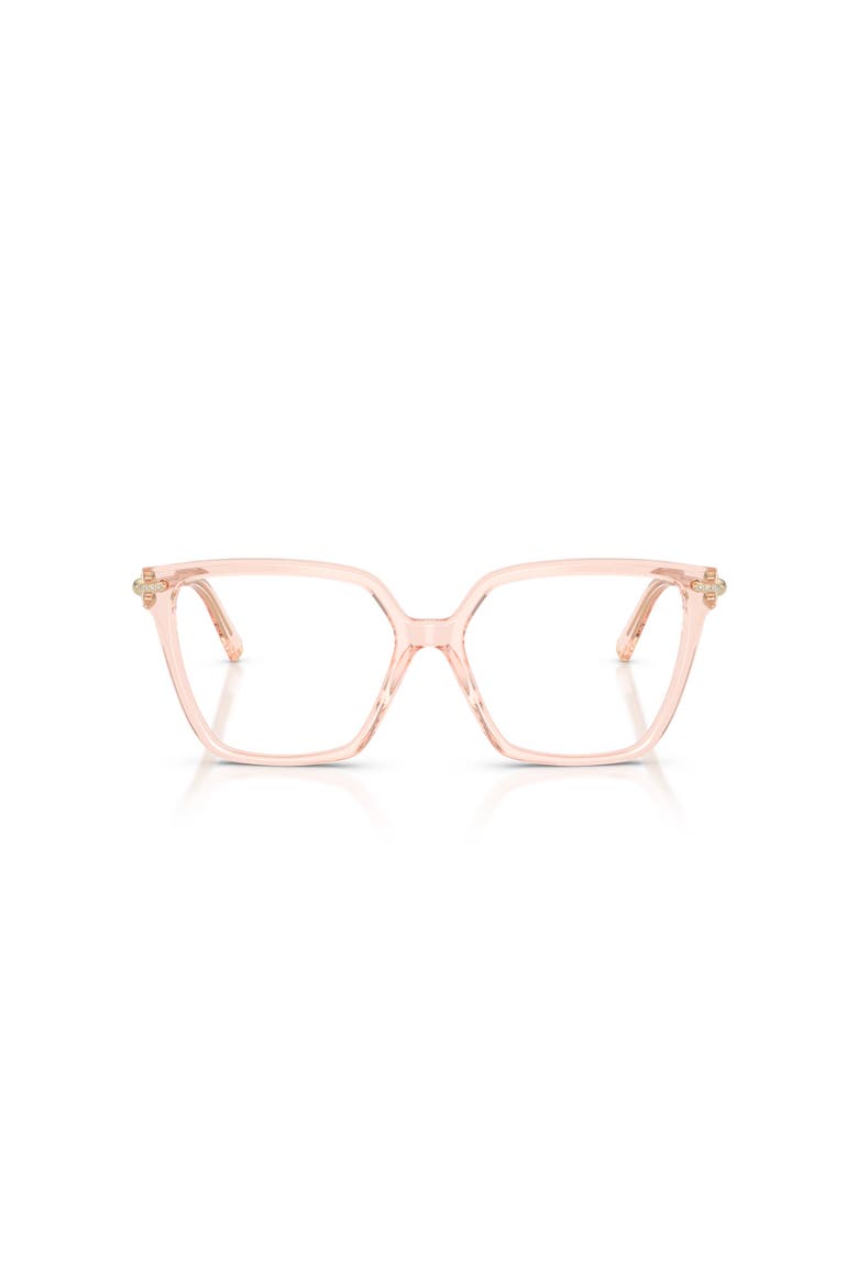 53mm Square optical glasses, Alternate, color, Transparent