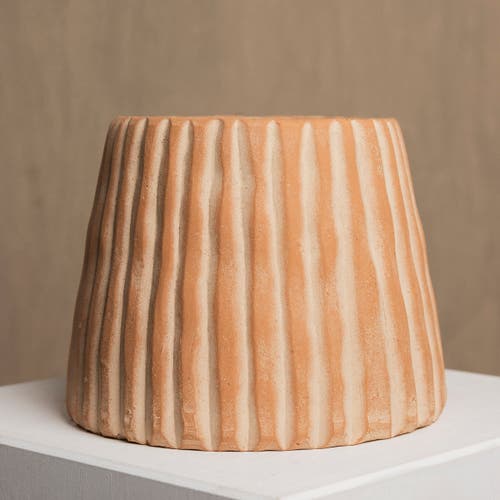 Meso Goods Elvira Terracotta Planter By Diego Olivero Studio In Brown