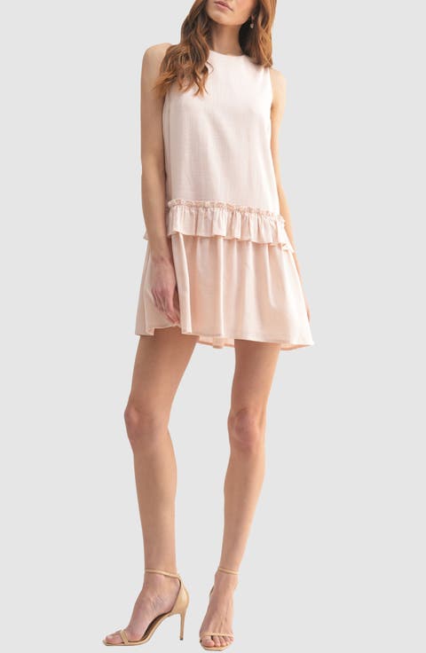 Sleeveless Ruffle A-Line Minidress