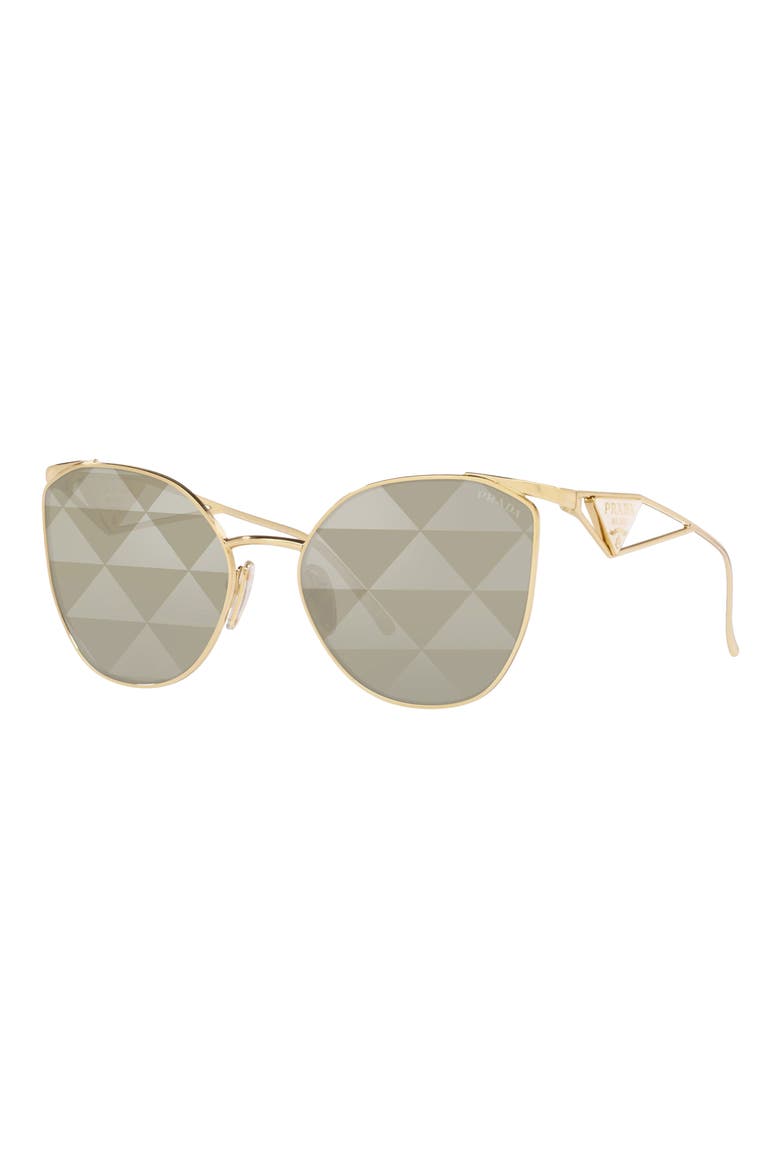 59mm Cat Eye Sunglasses, Alternate, color, PALE GOLD