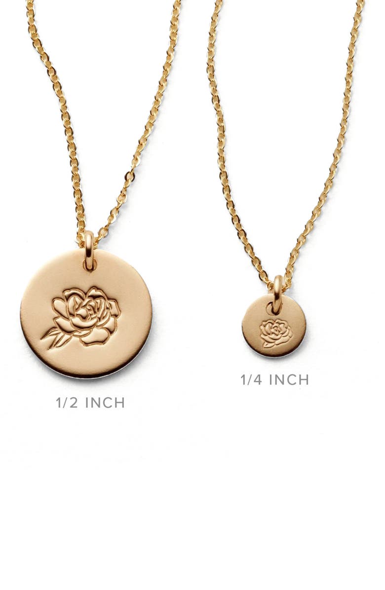 MADE BY MARY September Birth Flower Necklace, Alternate, color, Silver