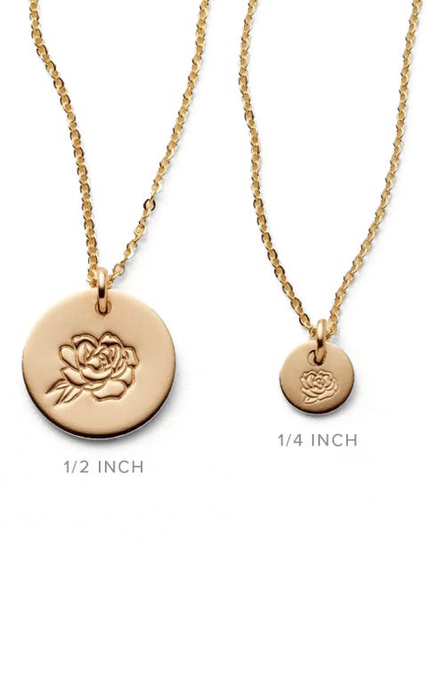 Made By Mary September Birth Flower Necklace In Silver