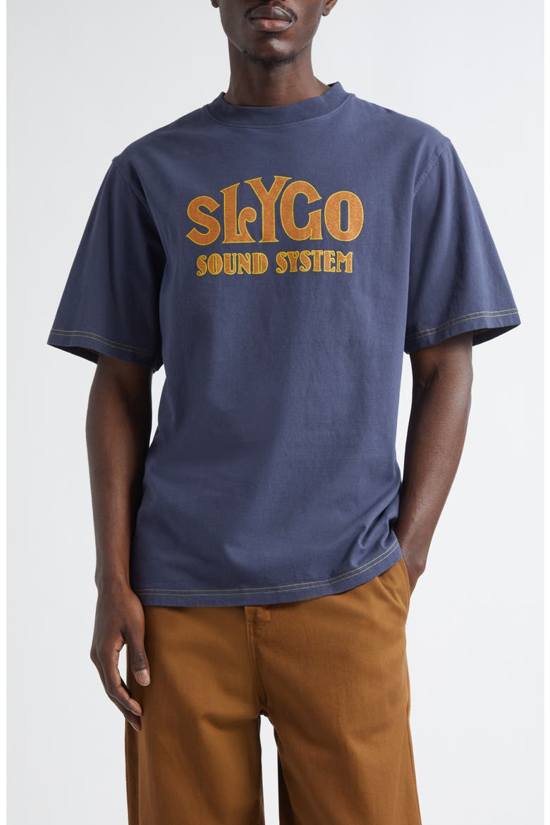 Slygo Graphic T-Shirt, Main, color, NAVY
