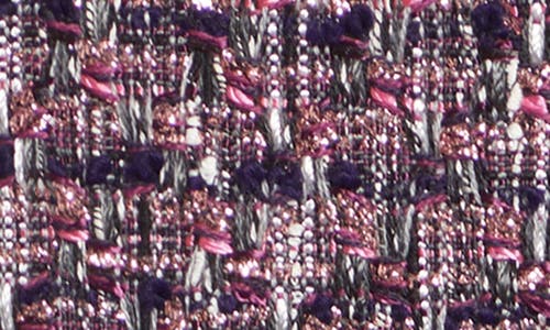 St John St. John Lurex Tape Tweed Skirt In Purple