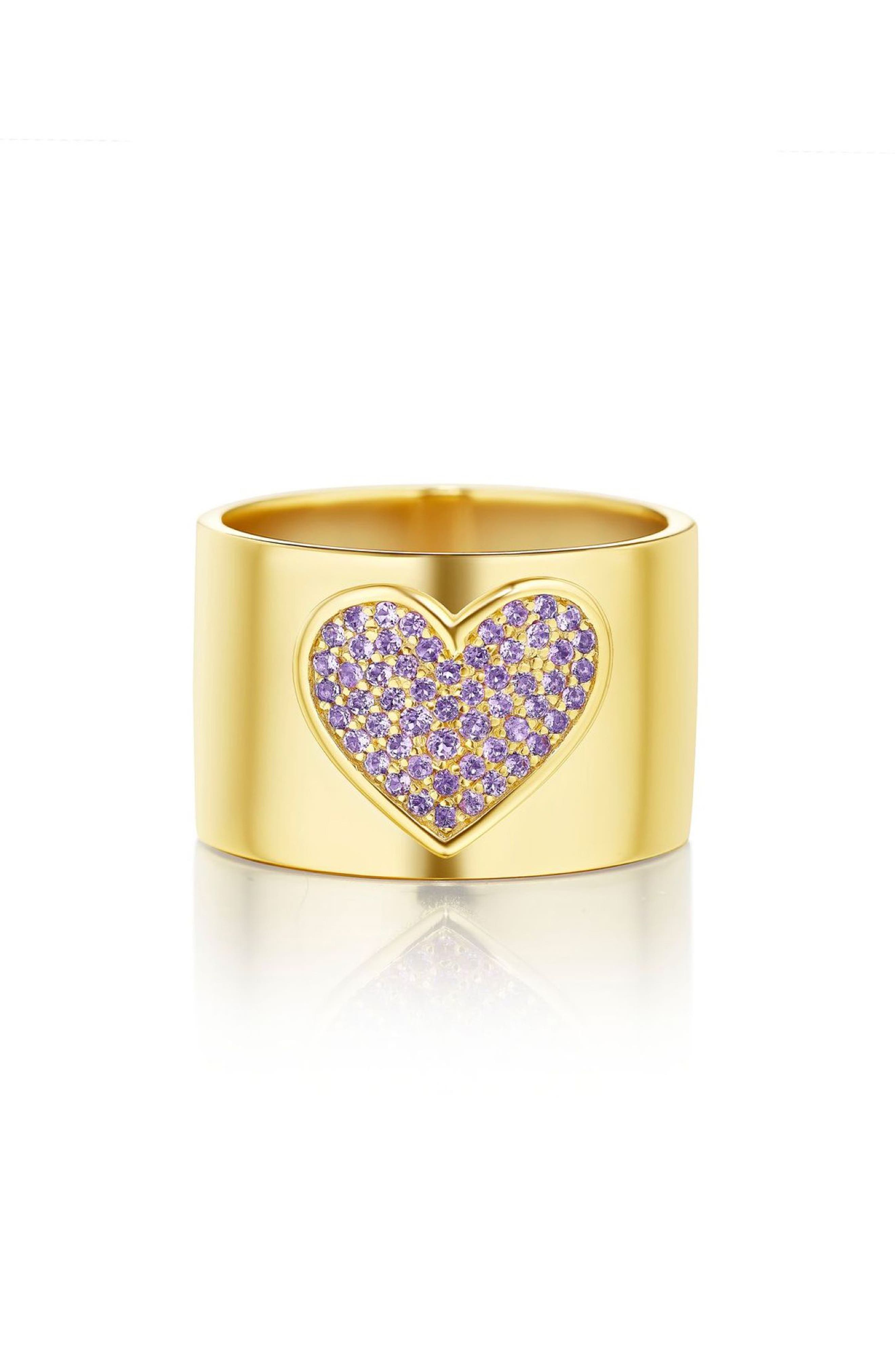 House of Frosted Pink Topaz Pavé Band Ring