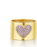 House of Frosted Pink Topaz Pavé Band Ring