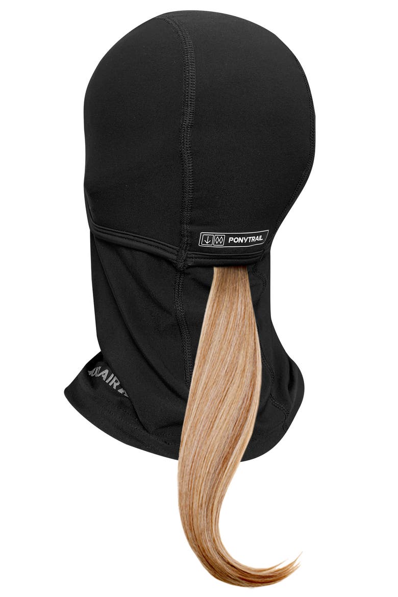 Ponytrail Junior Balaclava, Alternate, color, BLACK