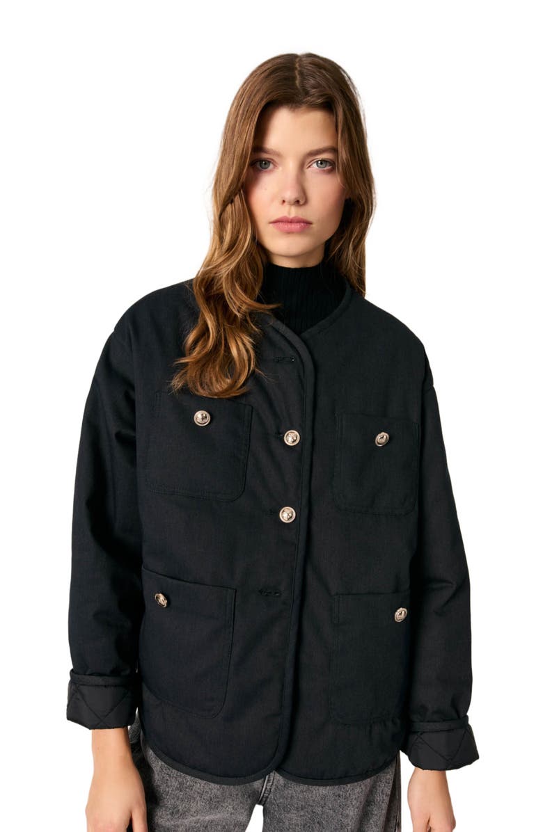 maje Reversible quilted coat, Alternate, color, 