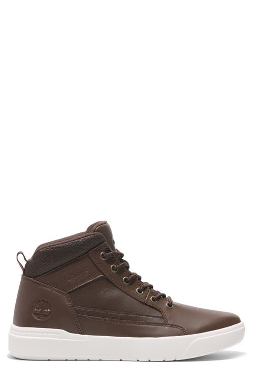 Timberland Allston Mid Sneaker In Medium Brown Full Grain