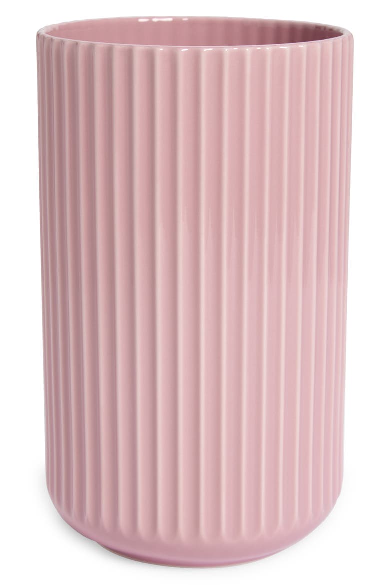 10-Inch Fluted Vase, Main, color, ROSE