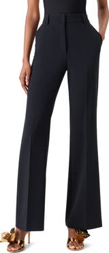 Akris Florine Wide Leg Wool Blend Pants