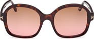 TOM FORD Hanley 57mm Butterfly Sunglasses