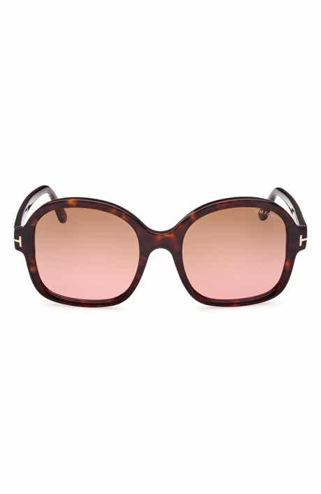 TOM FORD Hanley 57mm Butterfly Sunglasses