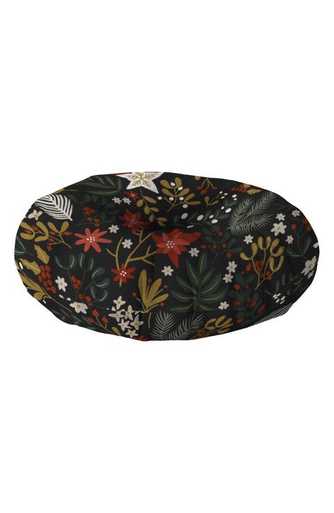 Dark Holidays Nature Floor Pillow