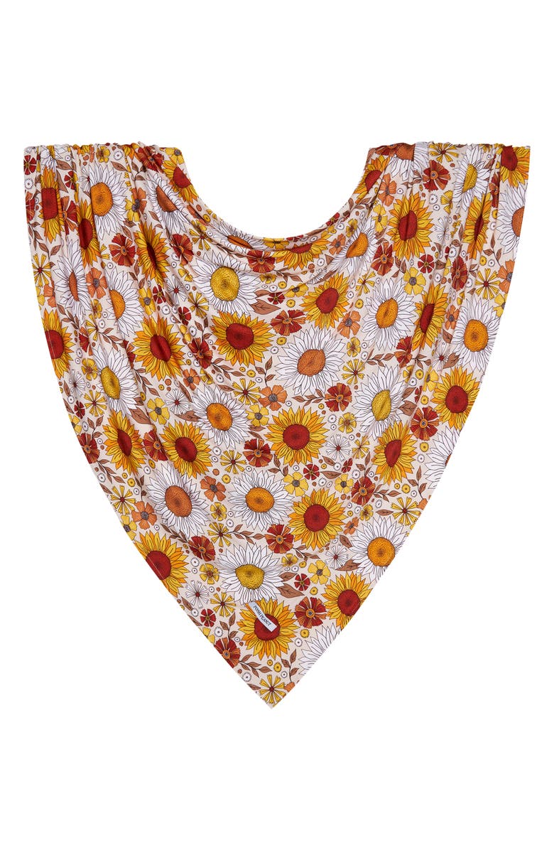 Posh Peanut Goldie Floral Swaddle & Bow Head Wrap Set, Alternate, color, 