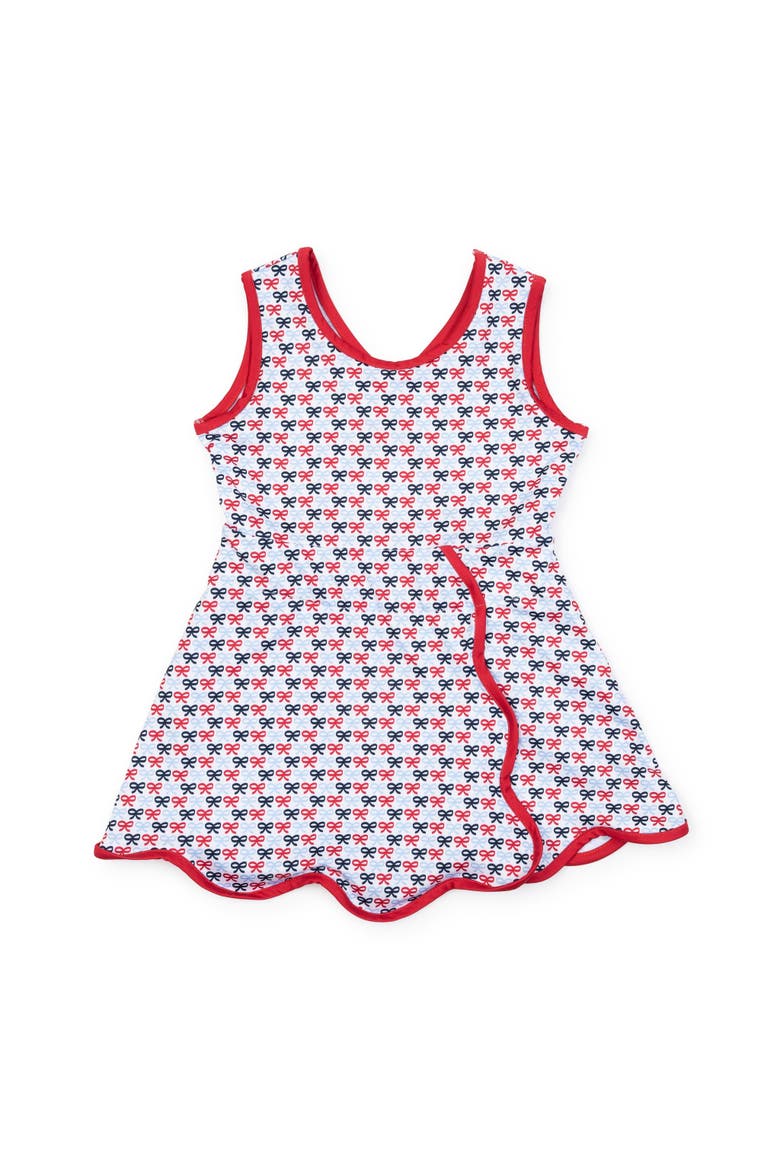 Taylor Girls' Performance Dress by LH Sport, Main, color, Put A Bow On It Patriotic