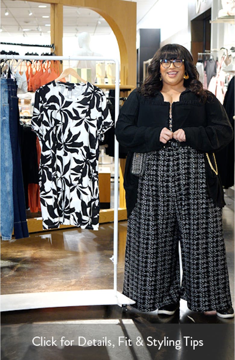 Perfect Tee Mix Floral Cotton Blend Minidress, sales video thumbnail