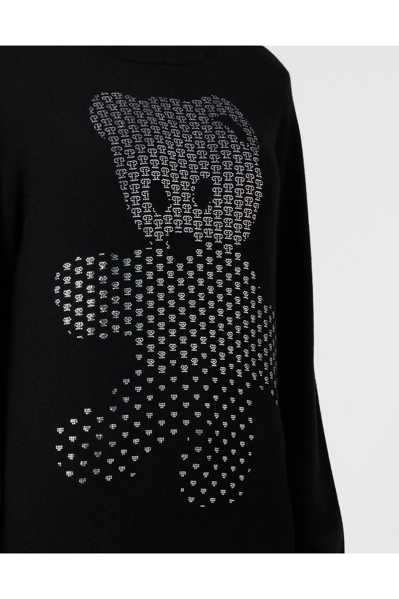 Wool Cashmere Pullover Teddy Women, Alternate, color, black