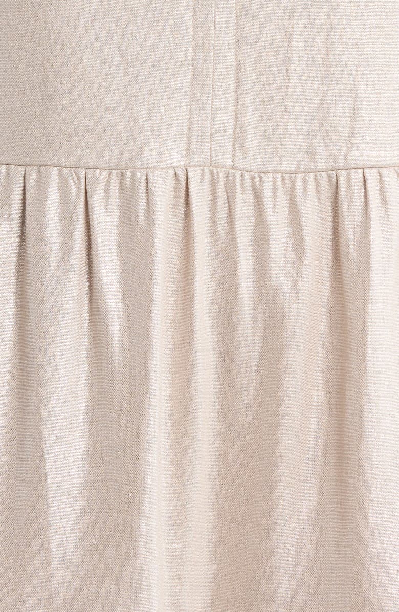 Vince Camuto Linen Blend Tiered Maxi Dress, Alternate, color, Neutral