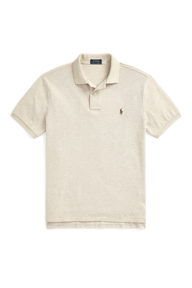Cotton Piqué Polo, Alternate, color, EXPEDITION DUNE HEATHER/ C8888